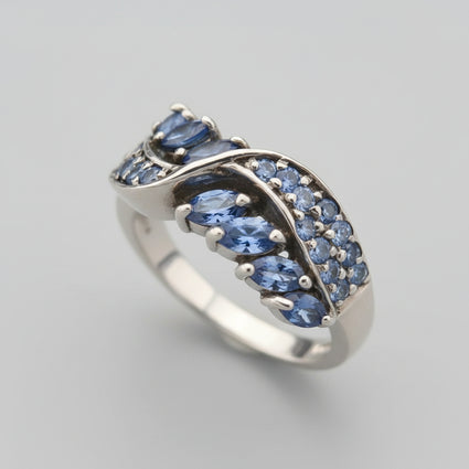 Fancy Tanzanite-Blue Wave Ring