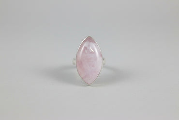 Ethereal Rose Quartz Marquise Ring