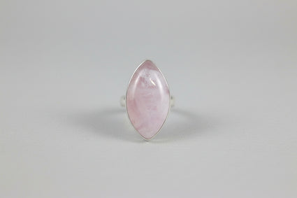 Ethereal Rose Quartz Marquise Ring
