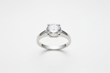 2ct Brilliant Cut Cubic Zirconia Solitaire Ring