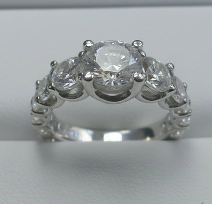 Round Brilliant Cut "Royal Crown" Engagement Ring