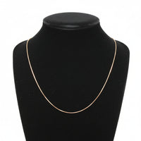 14K Rose Gold 18" Baby Box Chain