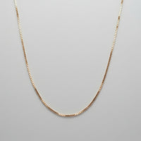 14K Rose Gold 18" Box Chain