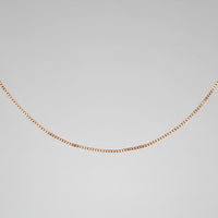 10K Rose Gold 19" Sparkle Box Chain