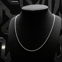 18-inch Platinum Cable Link Chain