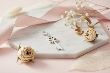 Silver Skeleton Key Clip-On Charm