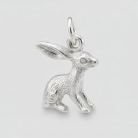 Silver Jackrabbit Charm