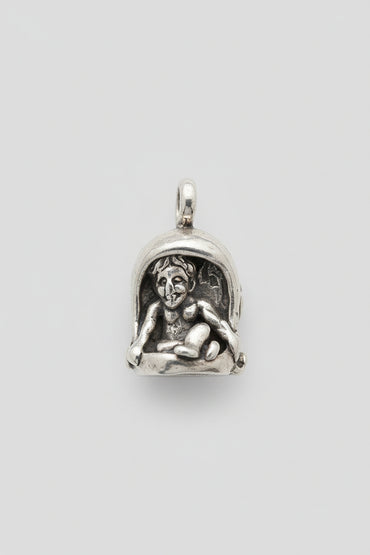 Silver Jonah & The Whale Charm
