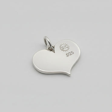 Silver Bridesmaid Heart Charm