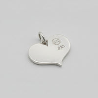 Silver Bridesmaid Heart Charm