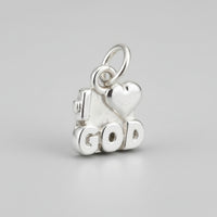 Silver "I Love God" Charm