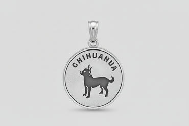 Silver Chihuahua Necklace