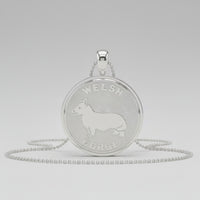 Silver Welsh Corgi Charm