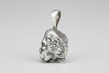 Silver Gorilla Head Pendant
