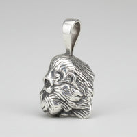 Silver Gorilla Head Pendant