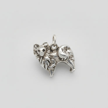 Silver Pomeranian Charm