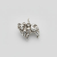 Silver Pomeranian Charm