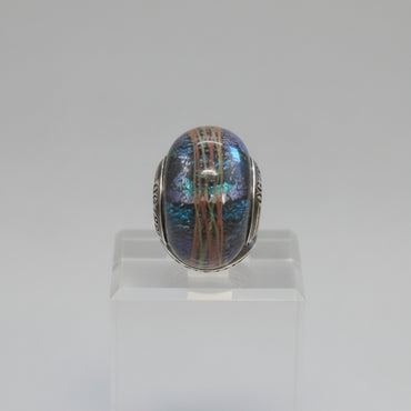 Galaxy Blue Murano Glass Charm