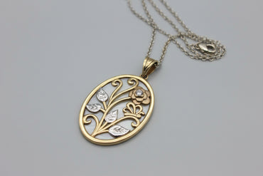 Mother of Pearl & Mixed Metal Filigree