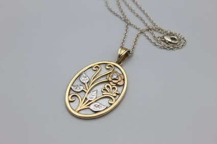 Mother of Pearl & Mixed Metal Filigree