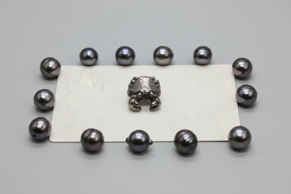 Silver Crab Charm