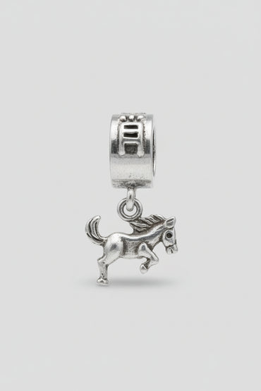 Silver Year of the Horse Dangle Charm