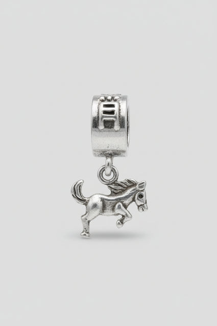 Silver Year of the Horse Dangle Charm