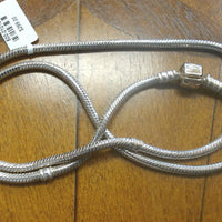 Pandora 19.7" Sterling Silver Necklace with 14K Gold Clasp