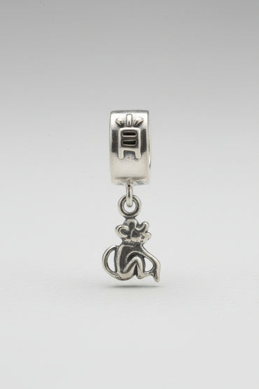Silver "Year of the Monkey" Zodiac Dangle Charm
