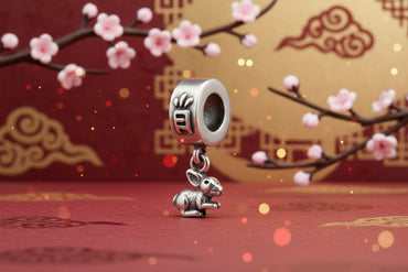 Silver "Year of the Rabbit" Zodiac Dangle Charm