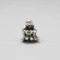 Retired "Wisdom" Sterling Silver Bead with Green Tourmaline