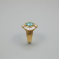 Marquise Emerald & .60ctw Diamond Ballerina Ring