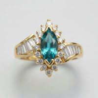 Marquise Emerald & Diamond Ballerina Ring