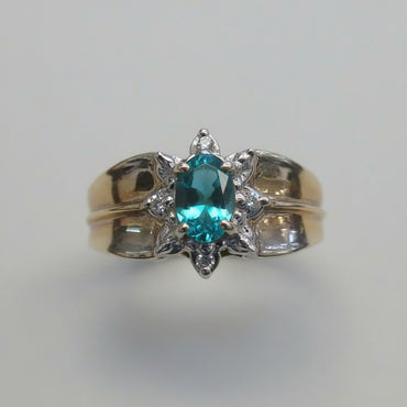 Emerald & Diamond Accent Ring
