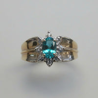 Emerald & Diamond Accent Ring