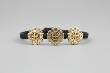 Antique Gold Trinity Blessing Bracelet