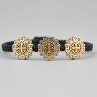 Antique Gold Trinity Blessing Bracelet