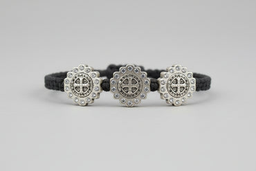 White Brilliance Trinity Blessing Bracelet