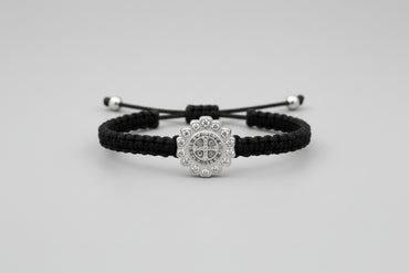 White Brilliance Saint Benedict Blessing Bracelet