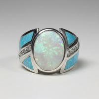 Opal & Diamond Statement Ring