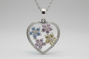 Floral Heart Pendant
