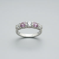 Sapphire & Diamond Five-Stone Ring