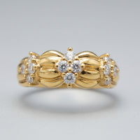 White Sapphire Cluster Ring