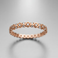 Vintage-Style Diamond Stacking Band