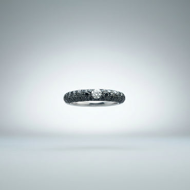 Midnight Pavé Dome Band