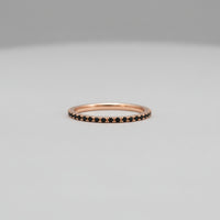 Midnight Rose Petite Diamond Band