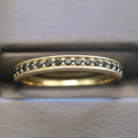 Golden Noir Milgrain Band
