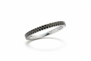 Midnight Pavé Double-Row Band