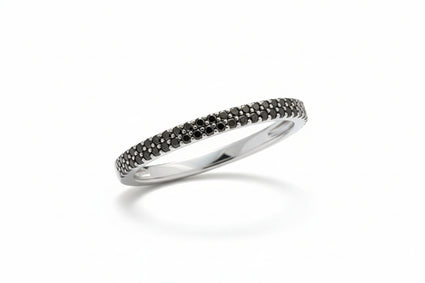 Midnight Pavé Double-Row Band