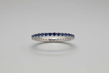 Azure Horizon Sapphire Band